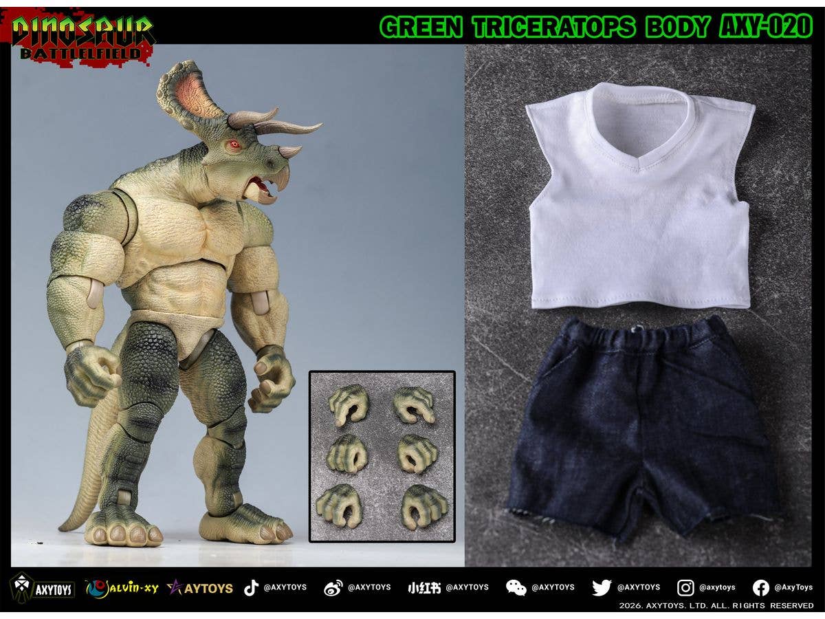 Dinosaur Battlefield: The New King Of Triceratops AXY-020 Standard Edition