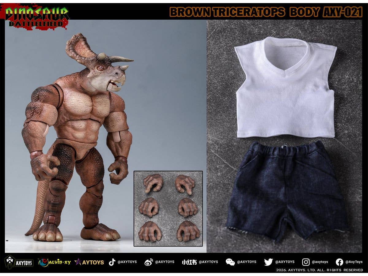 Dinosaur Battlefield: The Old King Of Triceratops AXY-021 Standard Edition