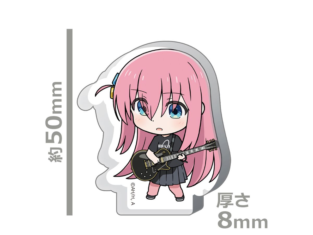 Bocchi The Rock!: Thick Acrylic Stand Hitori Goto Band T-Shirt Ver.