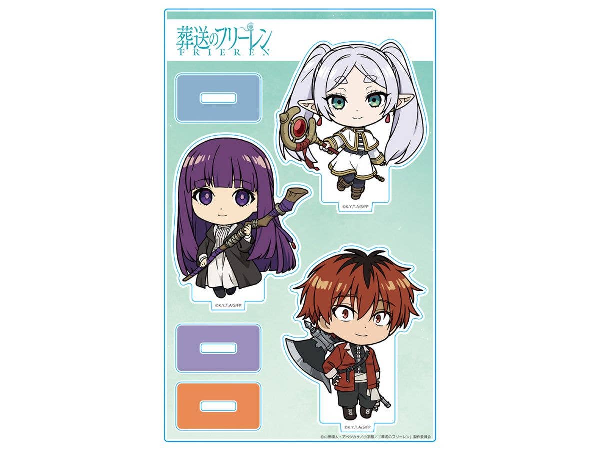 Frieren: Beyond Journey's End - Acrylic Character Stand - Frieren, Fern, and Stark (Deformed Characters)