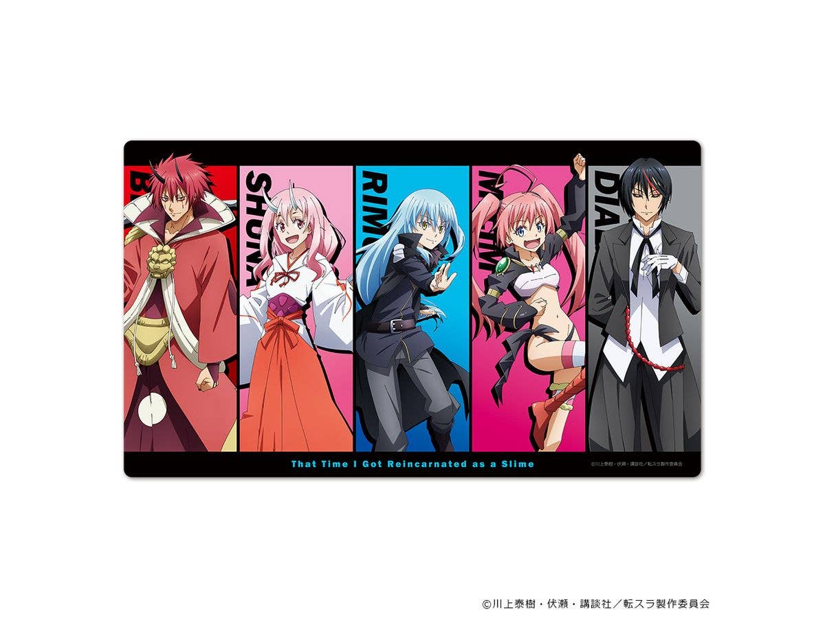 That Time I Got Reincarnated as a Slime: Character Rubber Mat - Benimaru, Shuna, Rimuru, Milim, and Diablo