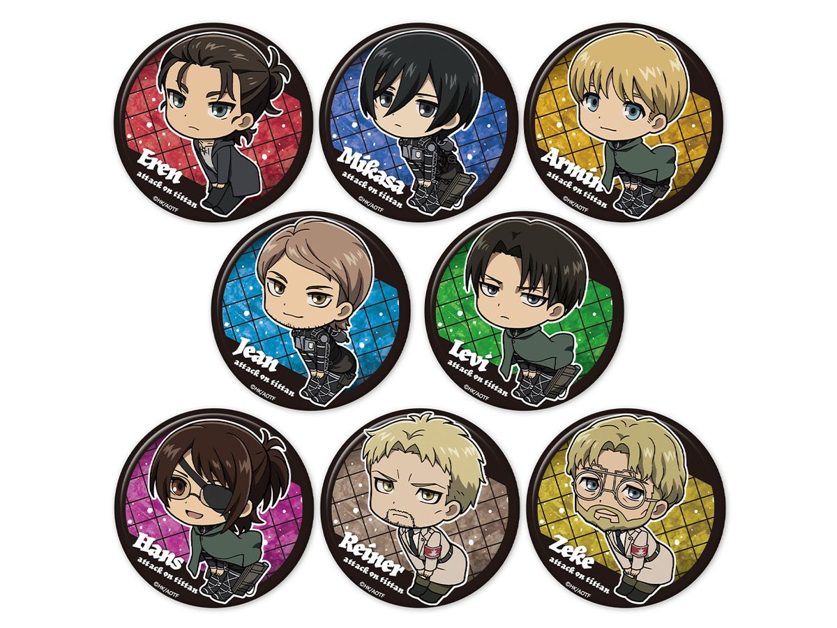 Attack on Titan: Tsunpittsu Trading Can Badge 1Box 8pcs