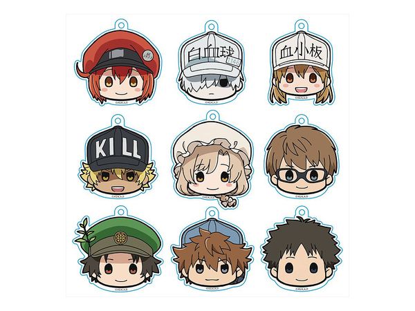 Cells At Work!!: Churu Chara Acrylic Chain Collection 1Box (9pcs)