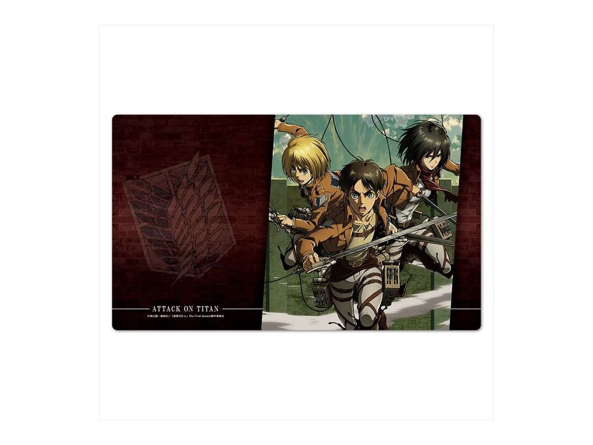 Attack On Titan: Character Rubber Mat A (Eren & Mikasa & Armin)