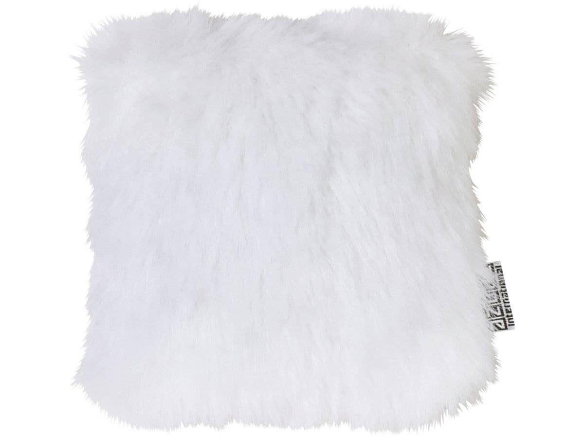 50mm Fur Cushion White