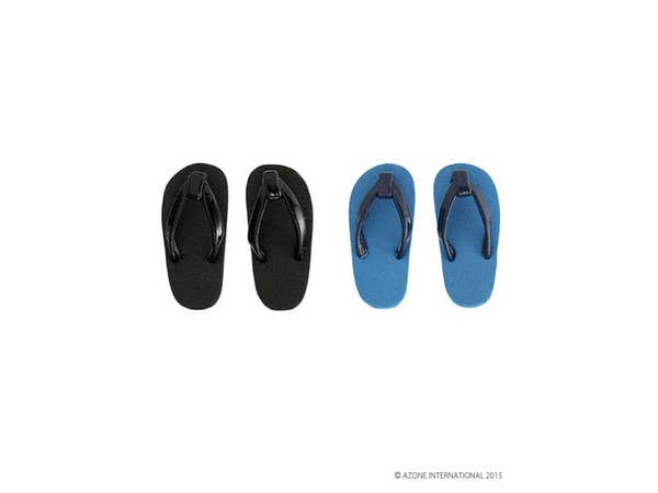Beach Sandal B Set Black & Navy