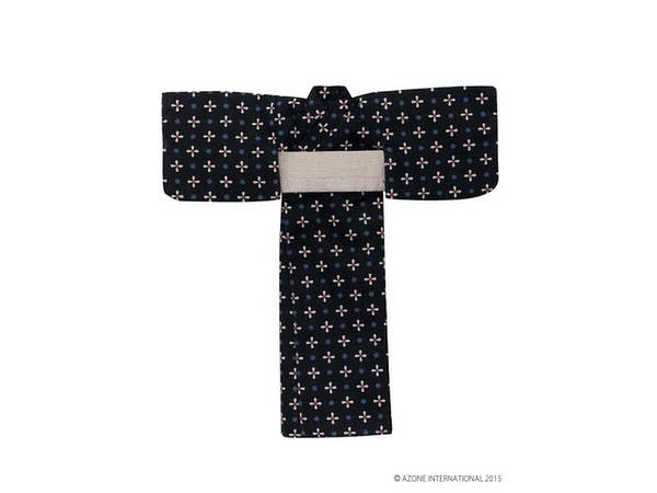 Boys Yukata Set Kazaguruma/ Dark Indigo Blue (Pure Neemo XS)