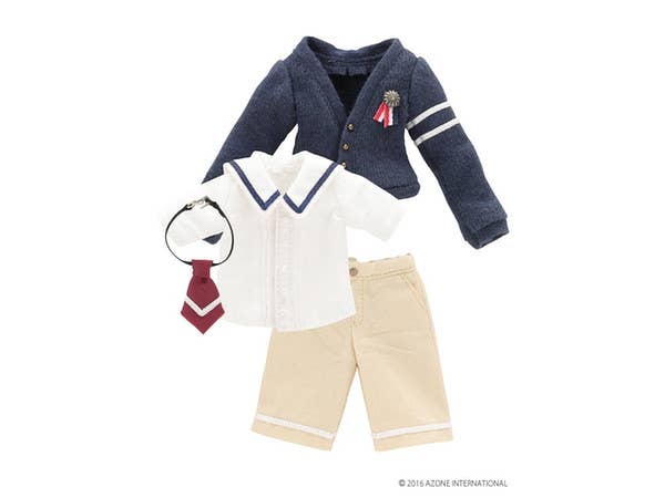 Pure Neemo XS Boys Preparatory School Set Navy x Light Brown