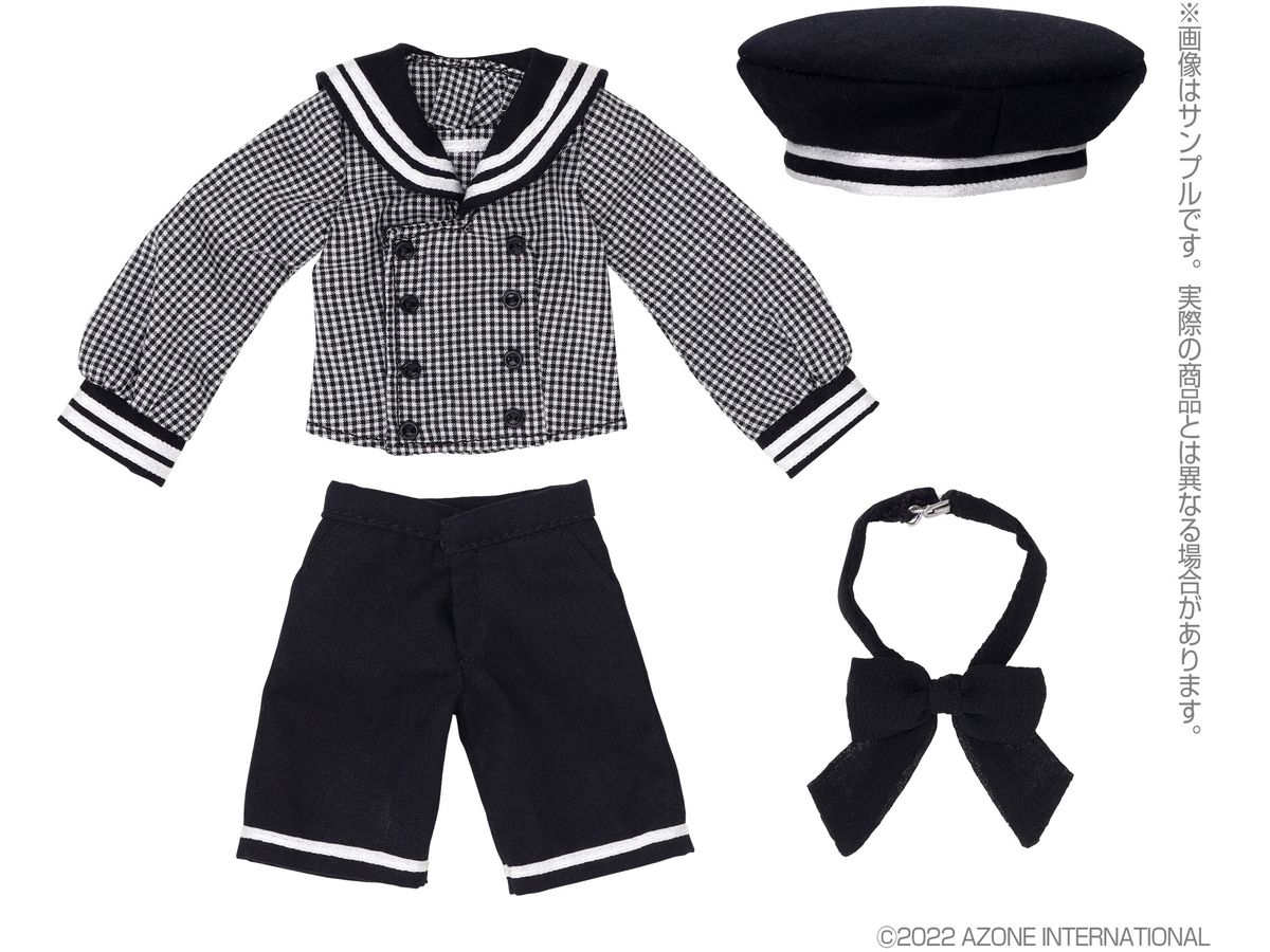 PNXS Gymnasium Sailor Set III Black x White Check