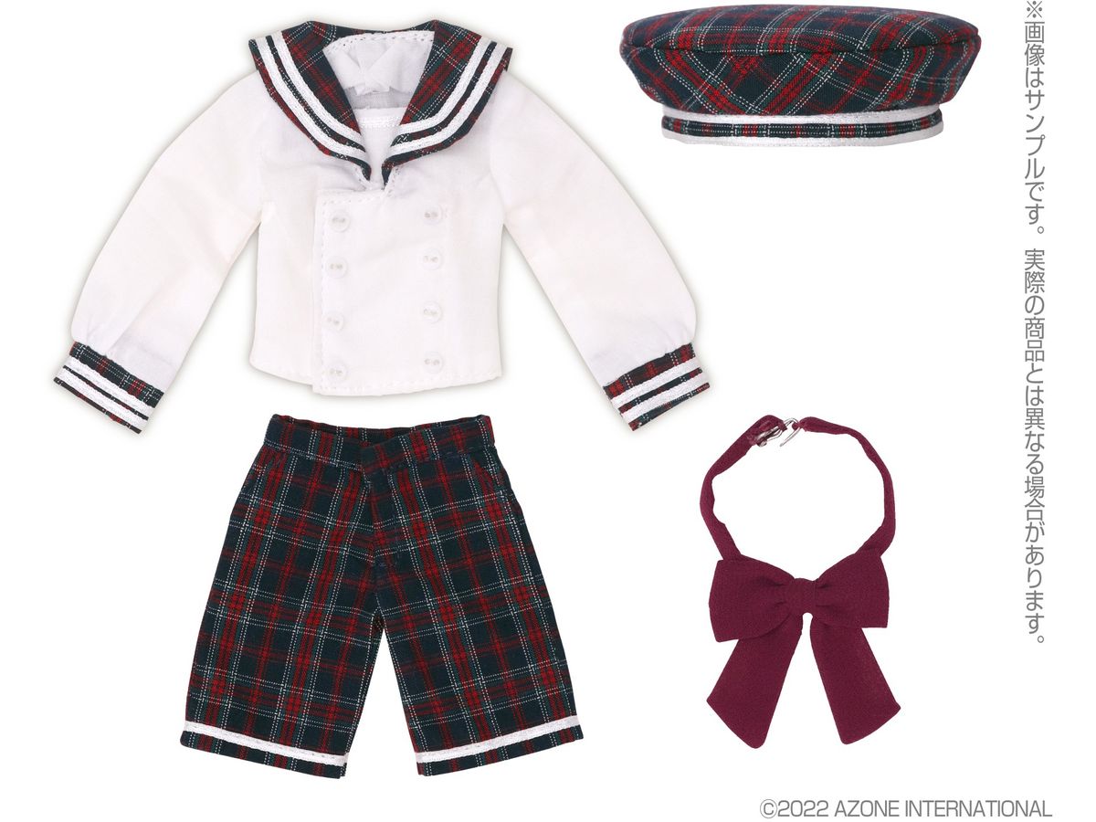 PNXS Gymnasium Sailor Set III Navy x Red Check