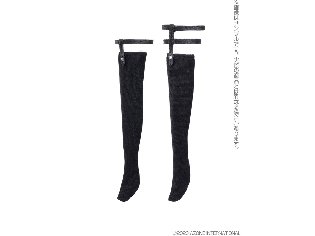 PNXS Asymmetric Socks Garter Black x Black