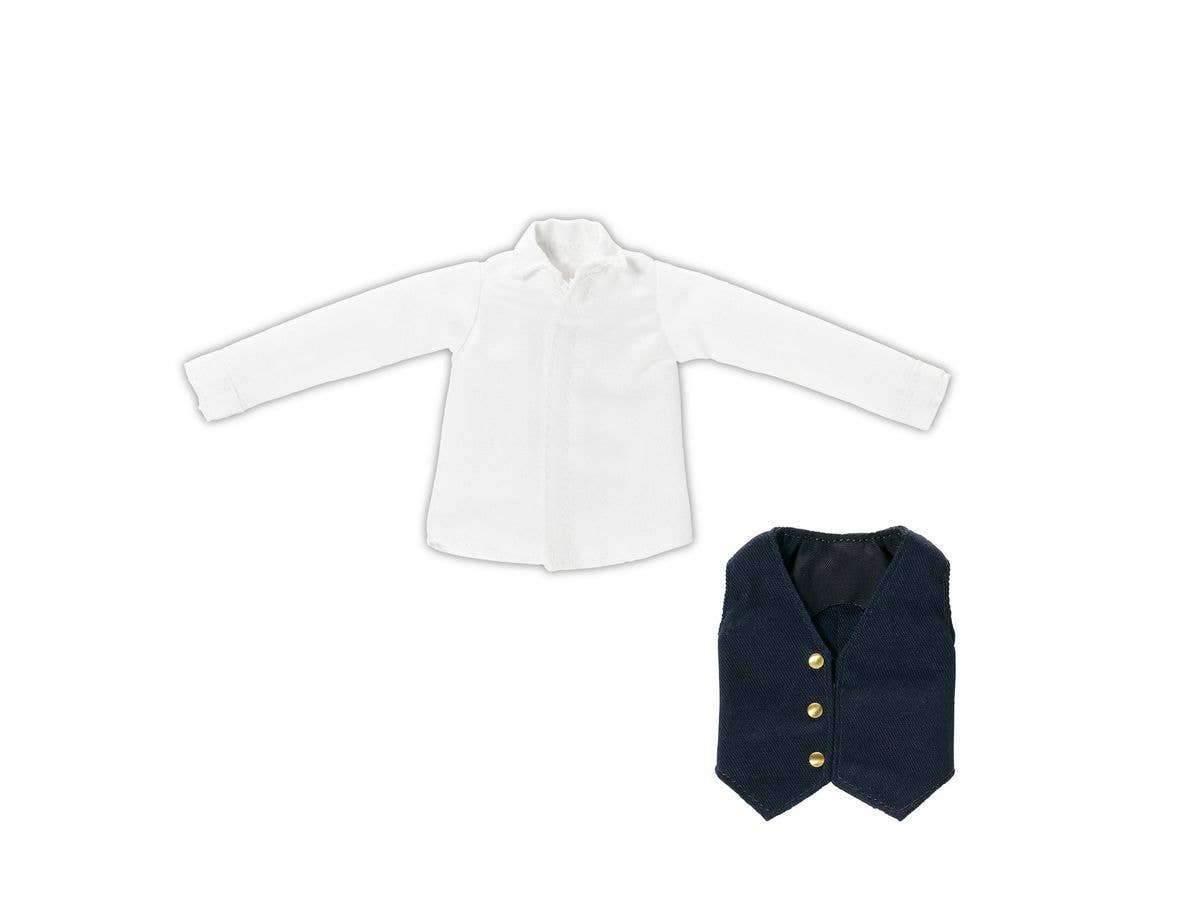 PNXS Shirt & Gilet Set Navy x White