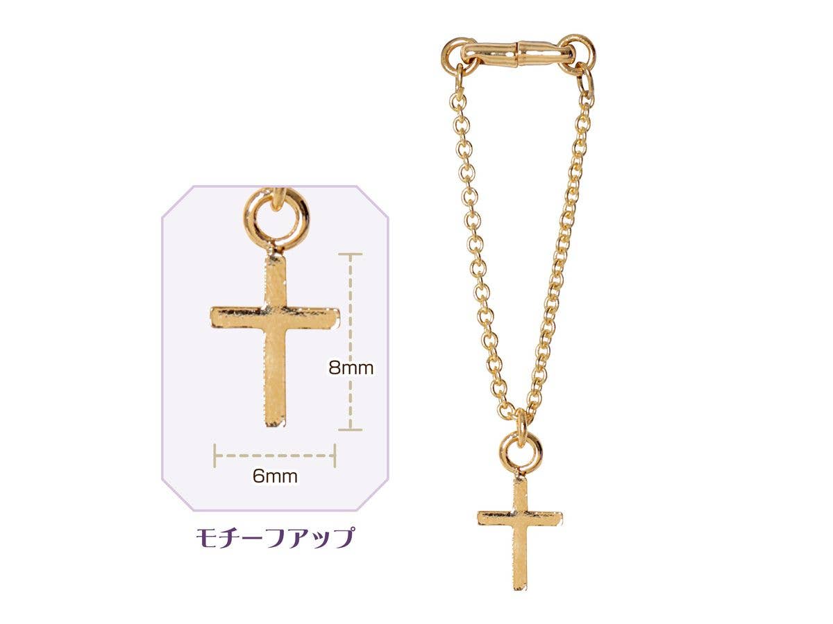 MagJewel 60mm Necklace (Cross) Gold