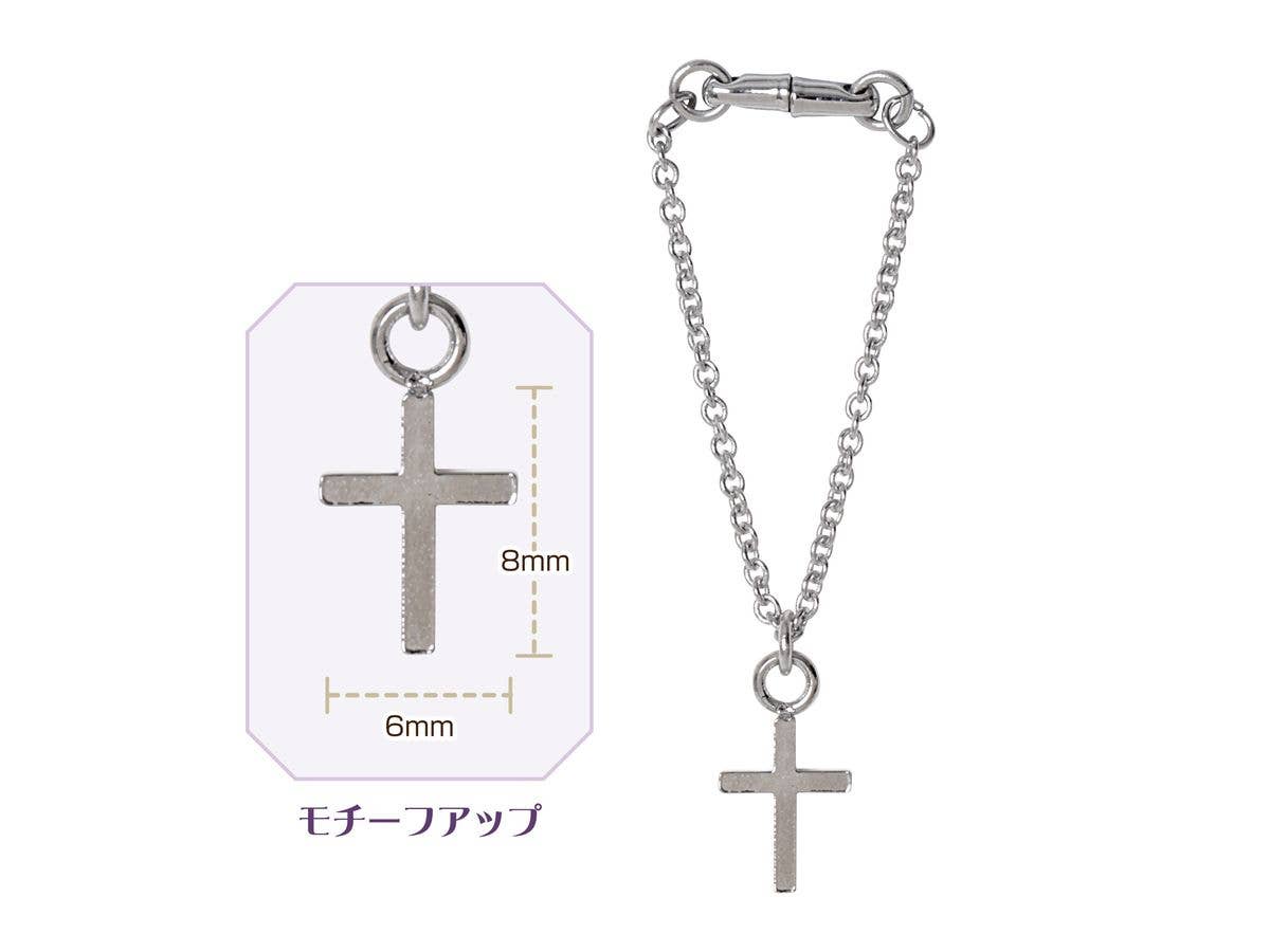 MagJewel 60mm Necklace (Cross) Silver