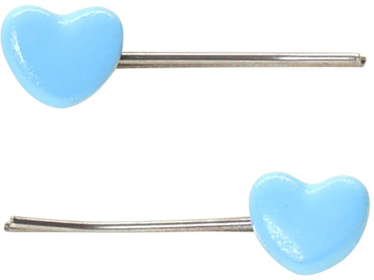Doll Hairpin -Heart- Light Blue