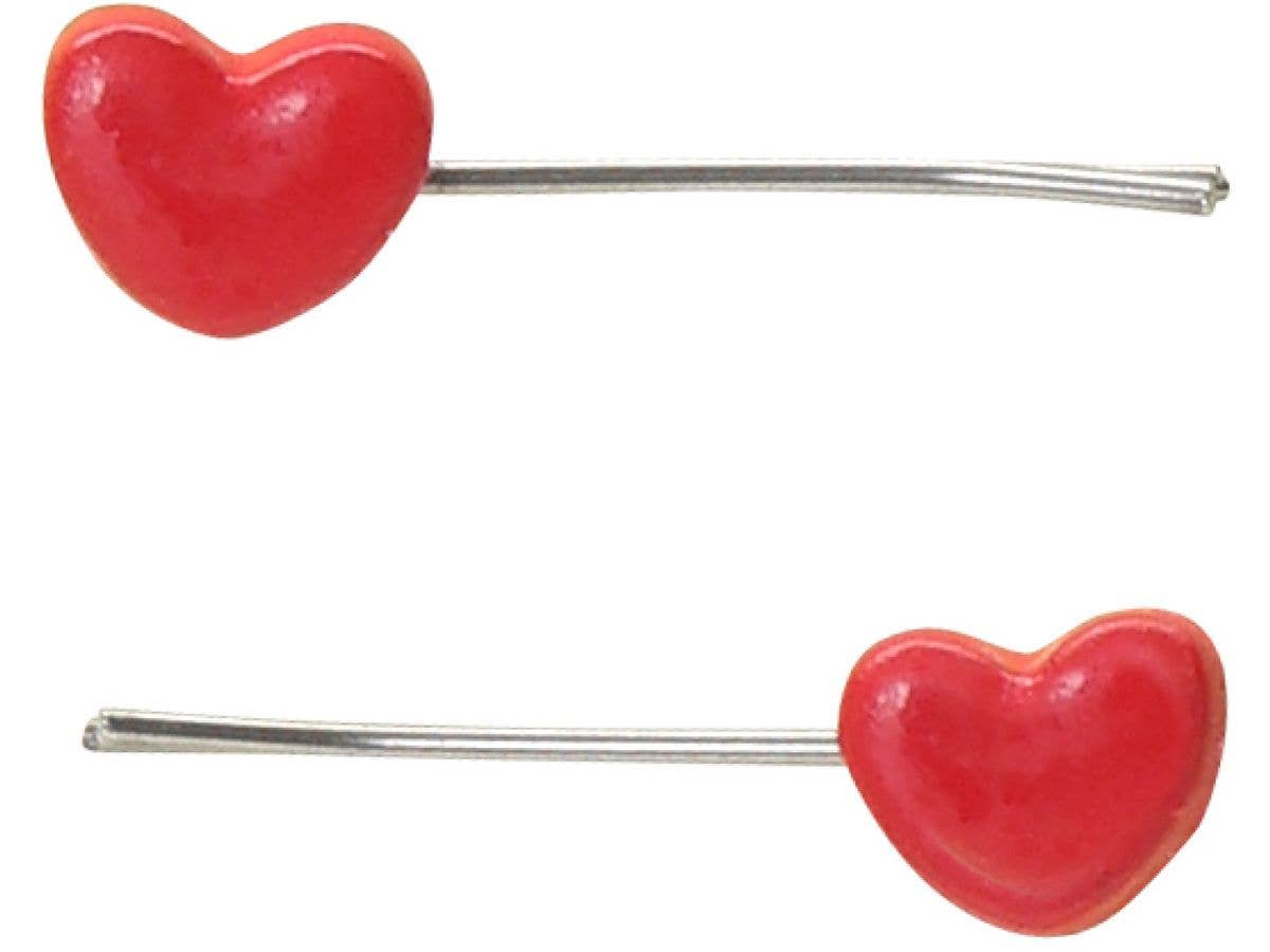 Doll Hairpin -Heart- Red