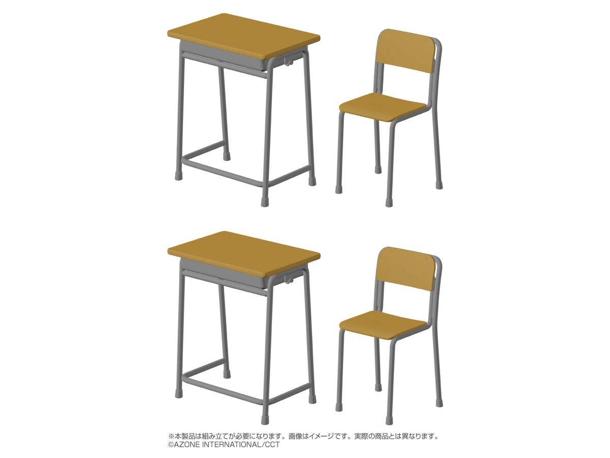 Azo Plastic Series School Desks and Chairs