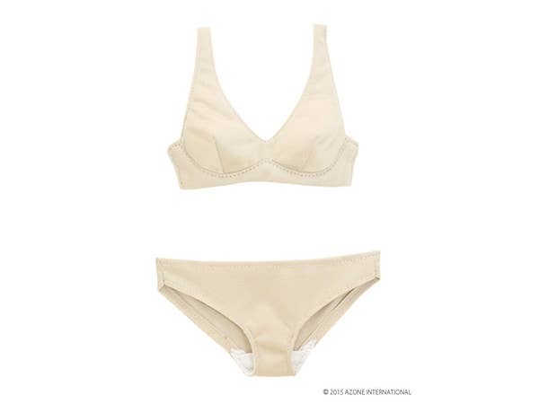 AZO2 Simple Underwear Set Beige
