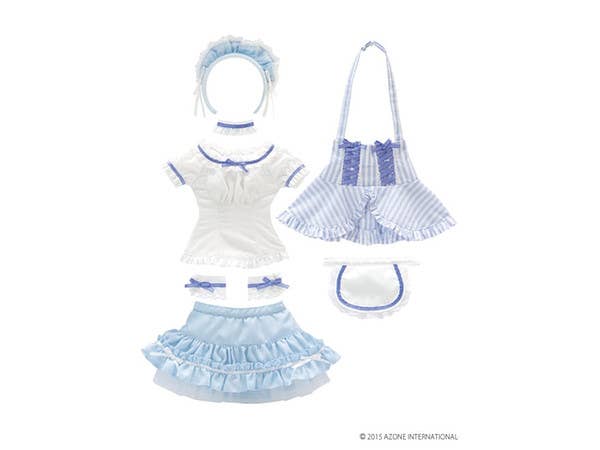 AZO2 Sahra's A La Mode Sweets Waitress Set Blue x White