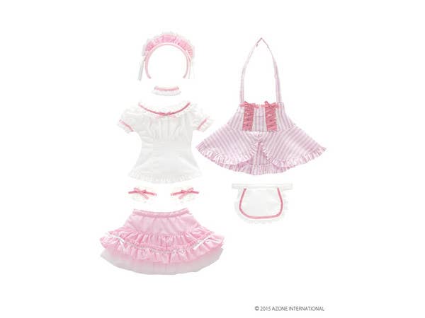 AZO2 Sahra's A La Mode Sweets Waitress Set Pink x White