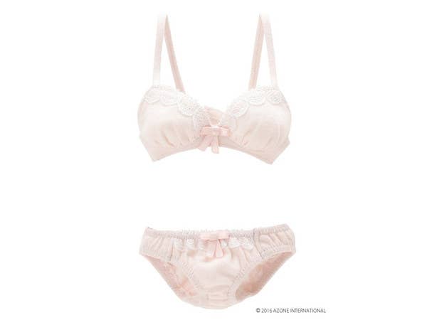 AZO2 Milky Cotton Bra & Shorts Set Sugar Pink