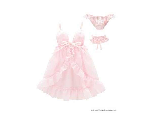 AZO2 Swan Tail Baby Doll Set Pink Rose