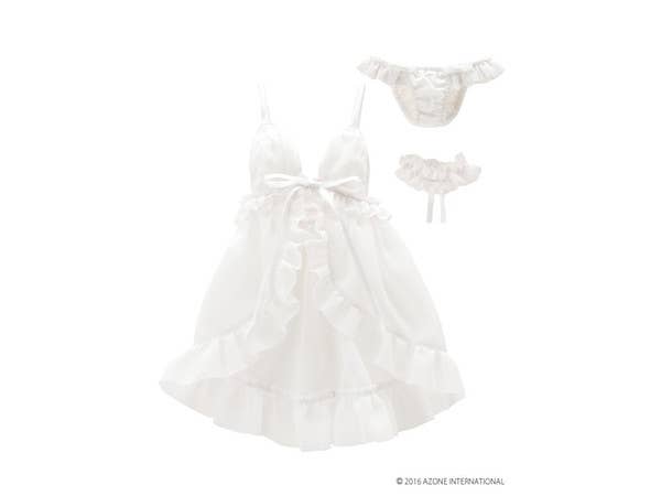 AZO2 Swan Tail Baby Doll Set Lily White