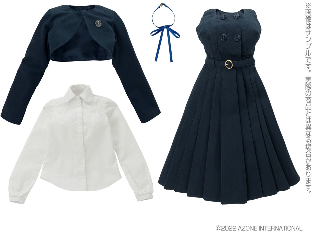 AZO2 Kazuharu Kina School Uniform Collection Bolero & Jumper Skirt Uniform Set Navy