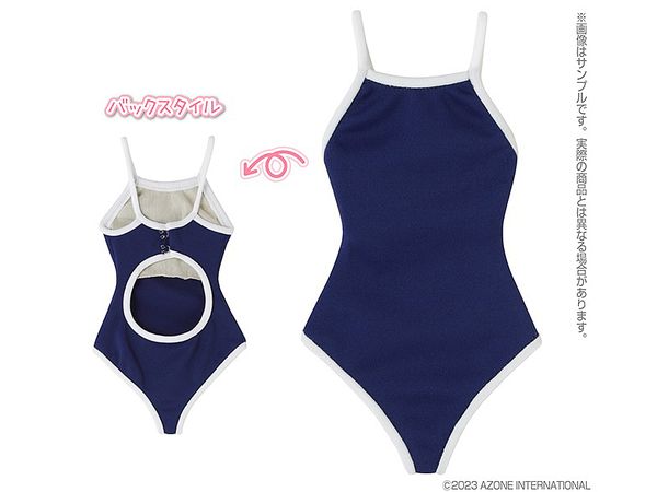 AZO2 Competitive Swimsuit Navy x White