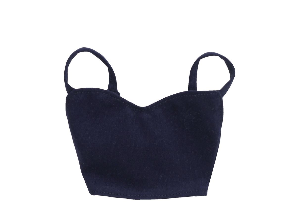 AZO2 The luxual Belly Button Half Camisole Navy