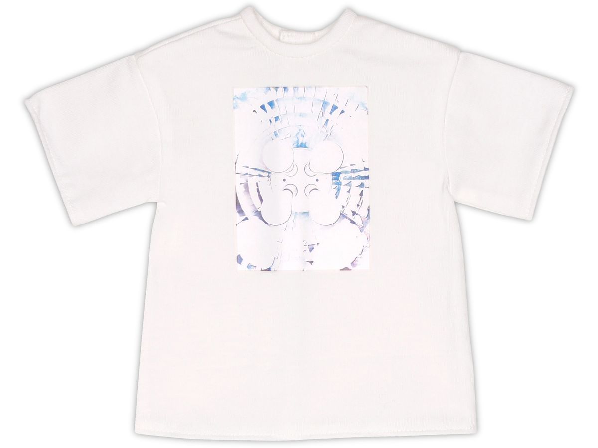 AZO2 Big Silhouette T-shirt Photo Art White x Luminous