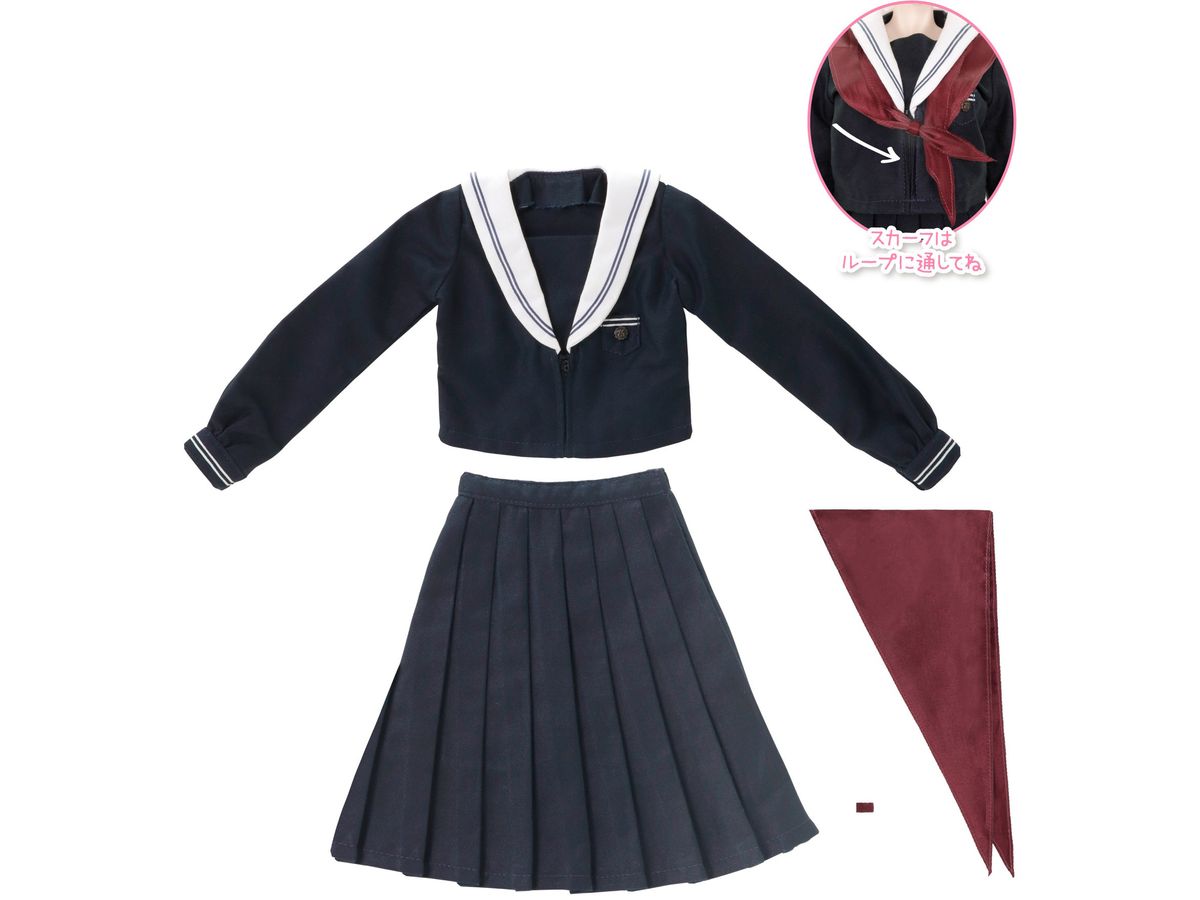 AZO2 Kazuharu Kina School Uniform Collection Kazuharu Gakuen Seishin Girls' High School Uniform set II Navy x Bordeaux