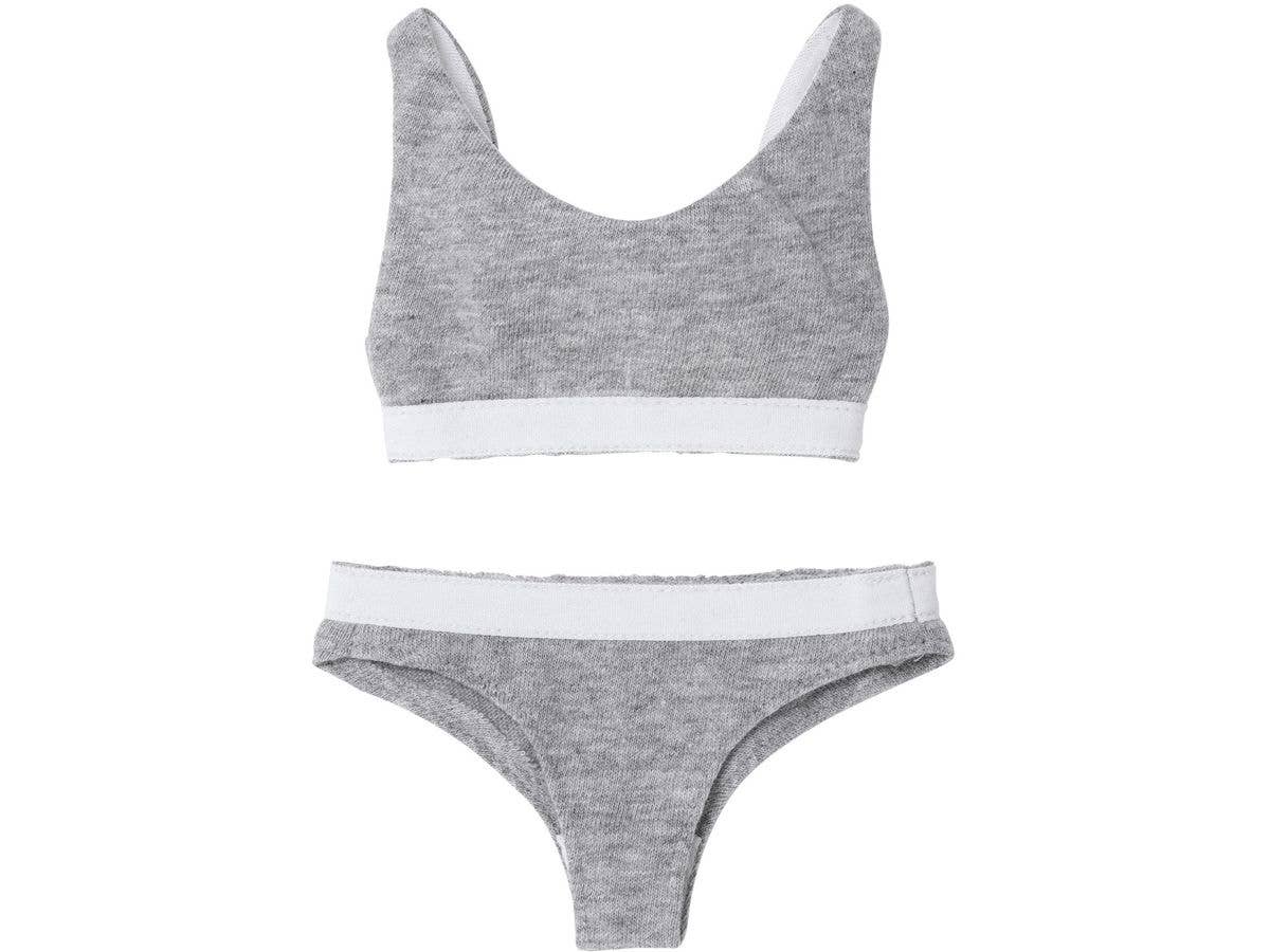 AZO2 Sporty Bra & Shorts set Gray