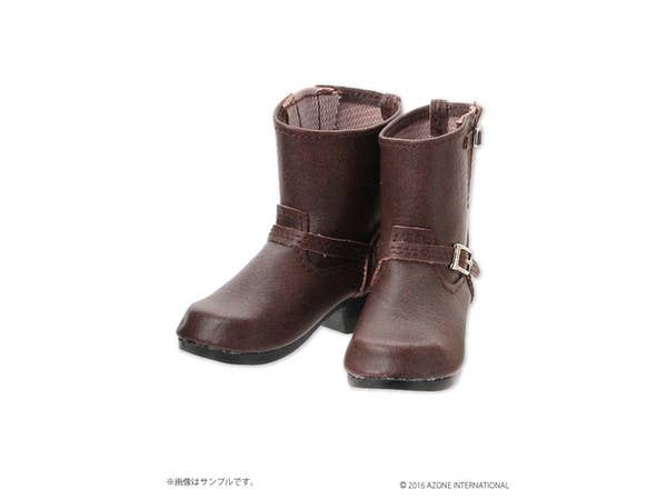 50cm Short Engineer Boots Brown