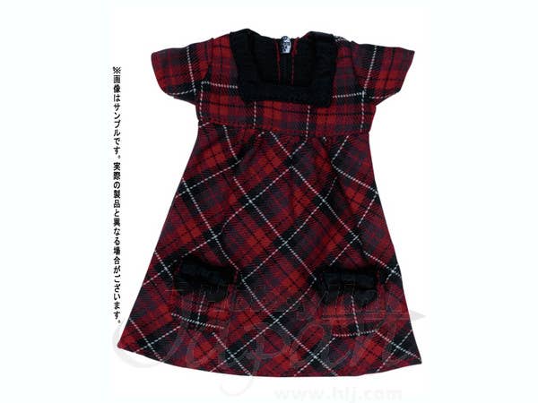 Ribbon Pocket One-Piece Red Check