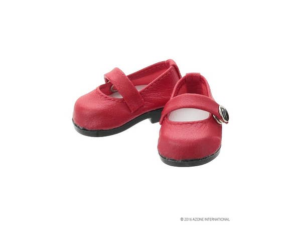 Kinoko Planet Strap Shoes Red