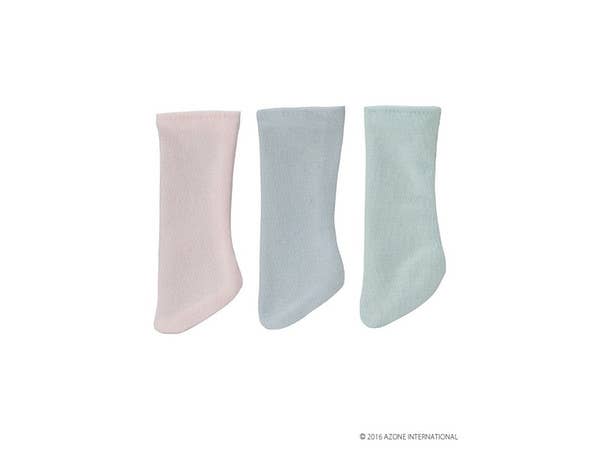 Kinoko Planet Socks B Set Pink, Saxe, Mint Green
