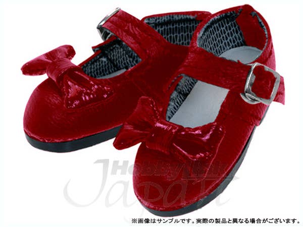 Ribbon Strap Shoes Red