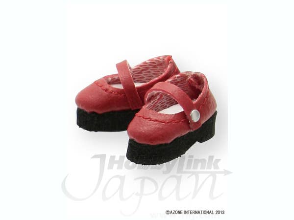 Strap Shoes Dark Red