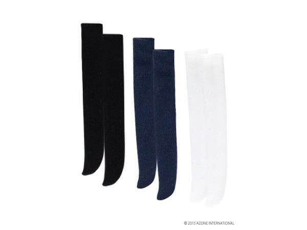 Pico D - Knee High Socks Set - Black, Navy, White