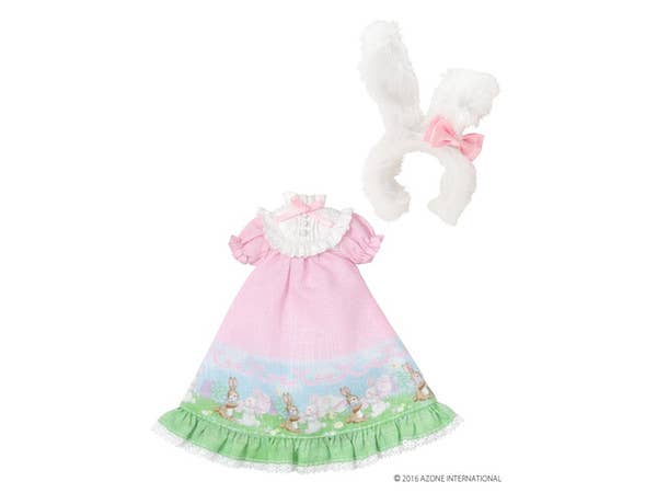 Ribbon Rabbit's Easter Dress Set Milky Pink x Easter Dream (Picco Neemo D)