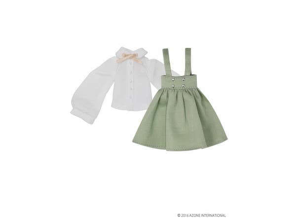Petit Feuille High Waisted Skirt Set Grass Green (P!cco Neemo D)