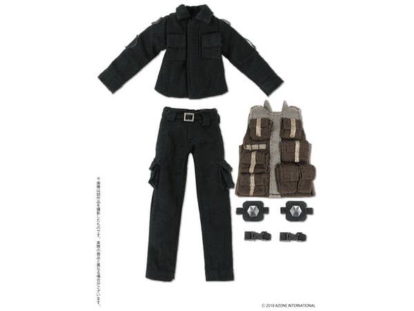 BDU & Tactical Vest Set Black