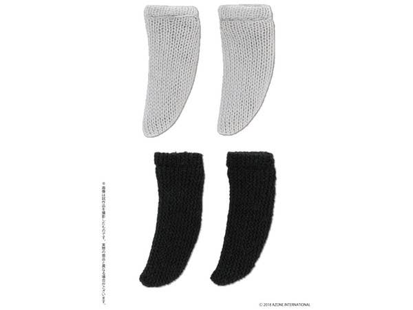 Short Socks B Set Gray/Black