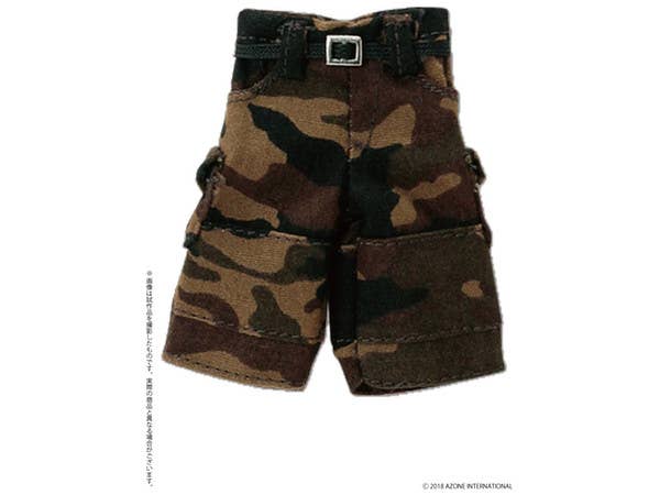 Half Cargo Pants Camouflage Brown