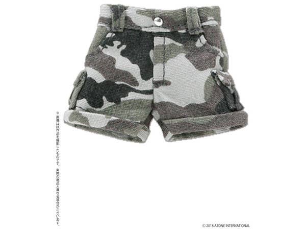 Short Cargo Pants Camouflage Gray