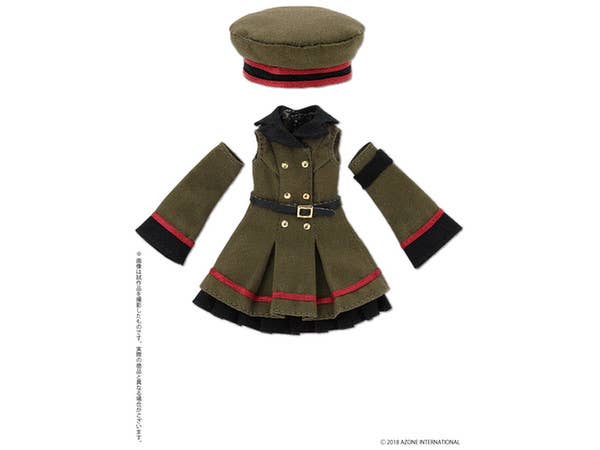 Military One-piece Dress Khaki