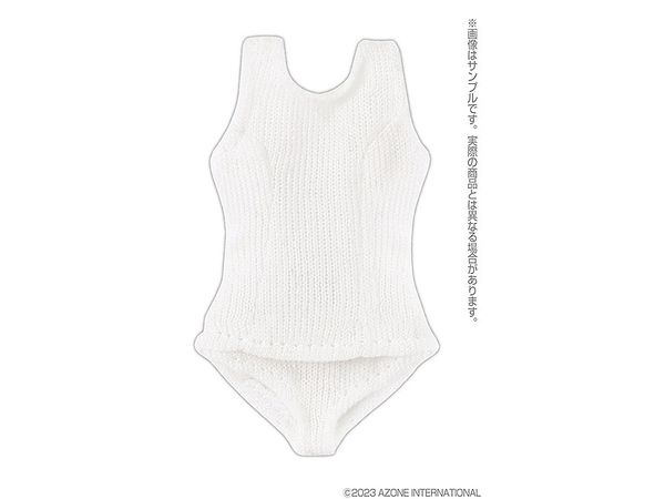 School Swimsuit White