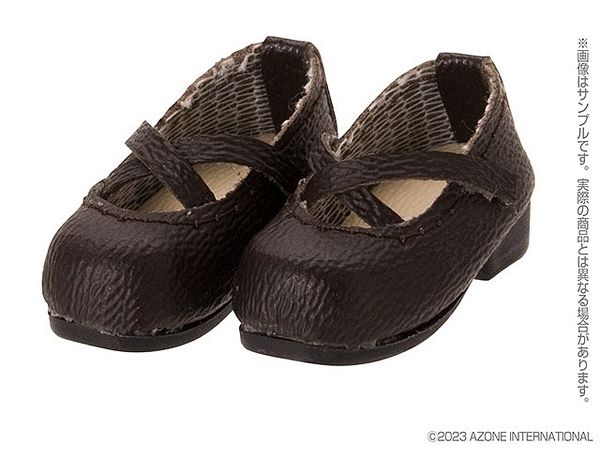Pico D Cross Strap Shoes Dark Brown
