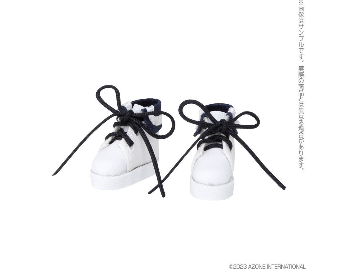 Sailor Collar Sneakers Navy x White